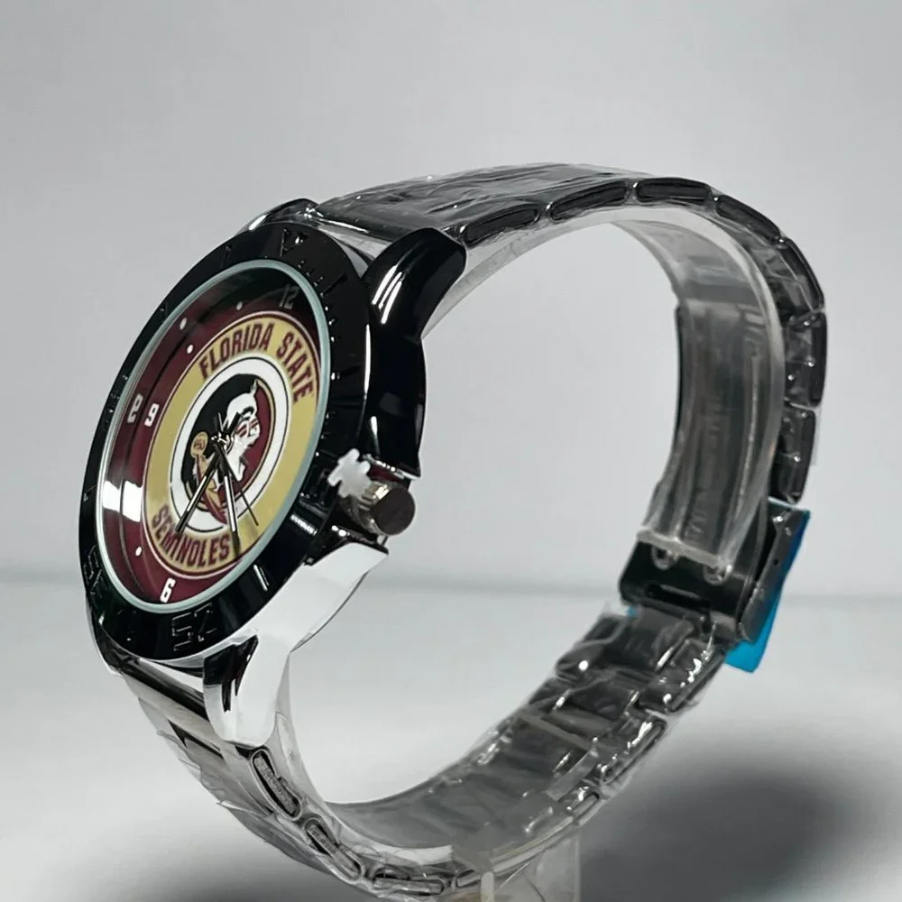 Florida State Seminoles NCAA Stainless Steel Men's Watch NEW!!